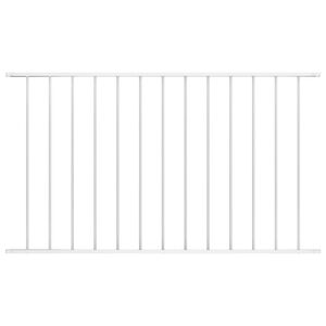 vidaXL Fence Panel Powder-coated Steel 1.7x1 m White