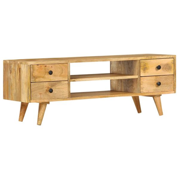 vidaXL TV Cabinet 110x35x40 cm Solid Mango Wood