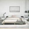 vidaXL Bed Frame without Mattress Dark Grey California King Fabric