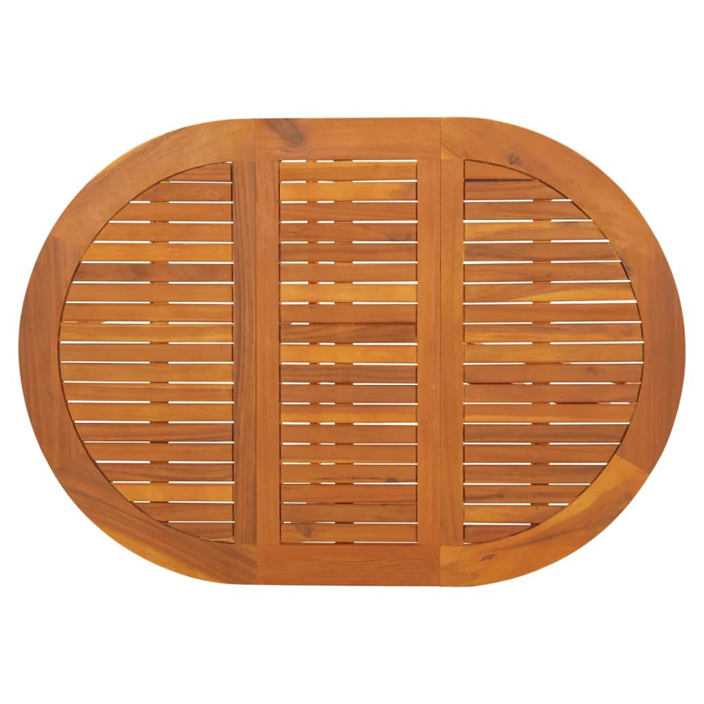 vidaXL Garden Table 130x90x72 cm Solid Acacia Wood