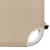 vidaXL Sun Lounger Aluminium and Textilene Cream