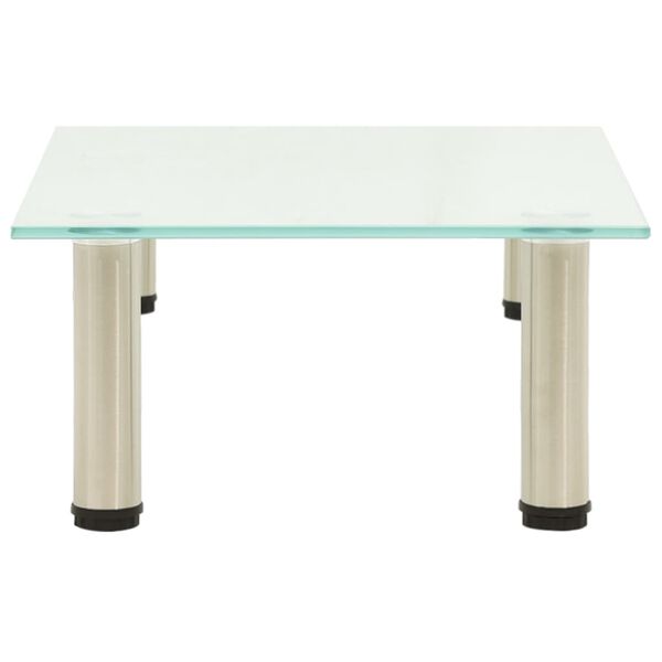 vidaXL TV Stand Frosted 40x35x17 cm Tempered Glass