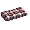 vidaXL Pallet Sofa Cushions 7 pcs Red Check Pattern