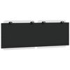 vidaXL Headboard Cushion "Zadar" White and Black 137 cm Double Faux Leather