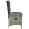 vidaXL Outdoor Chairs 2 pcs Poly Rattan Grey