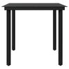 vidaXL 5 Piece Outdoor Dining Set with Cushions Grey and Black