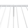 vidaXL Metal Bed Frame without Mattress with Footboard White 100x200cm