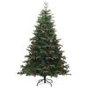 vidaXL Artificial Hinged Christmas Tree 300 LEDs 210 cm