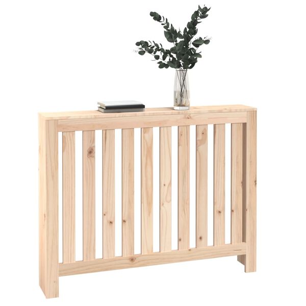 vidaXL Radiator Cover 108.5x19x84 cm Solid Wood Pine