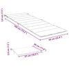 vidaXL Garden Sun Lounger with Cushion Solid Wood Acacia