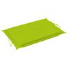 vidaXL Rocking Sun Lounger with Cushion Solid Teak Wood