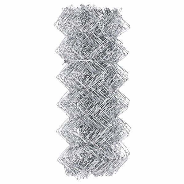 vidaXL Chain Link Fence Silver 25 x 0.6 m Galvanised steel