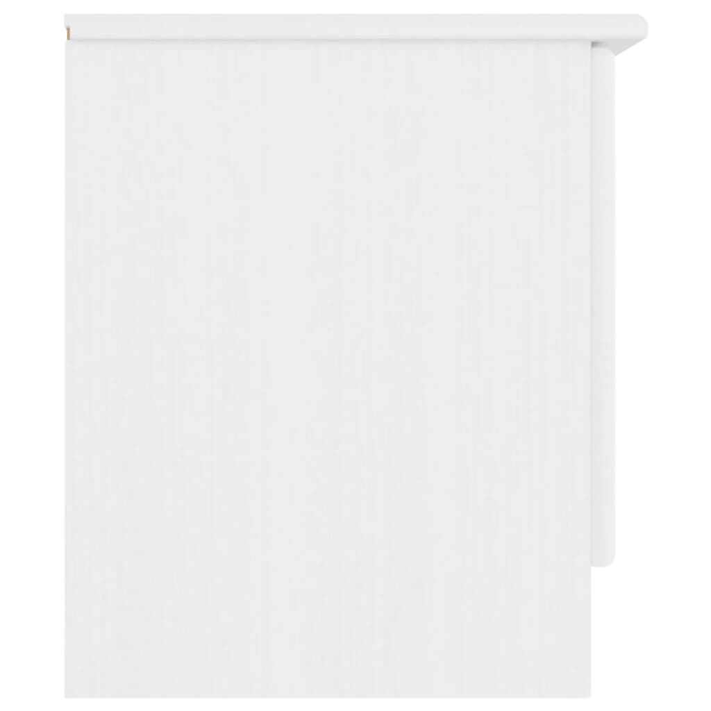 vidaXL TV Cabinet ALTA White 112x35x41 cm Solid Wood Pine