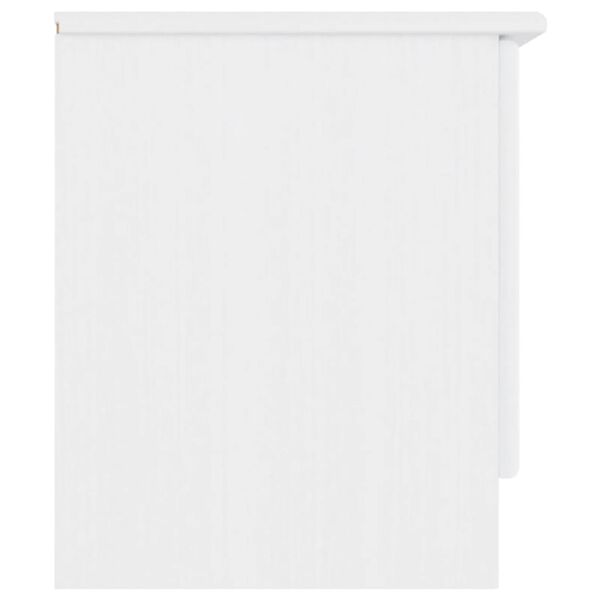 vidaXL TV Cabinet ALTA White 112x35x41 cm Solid Wood Pine