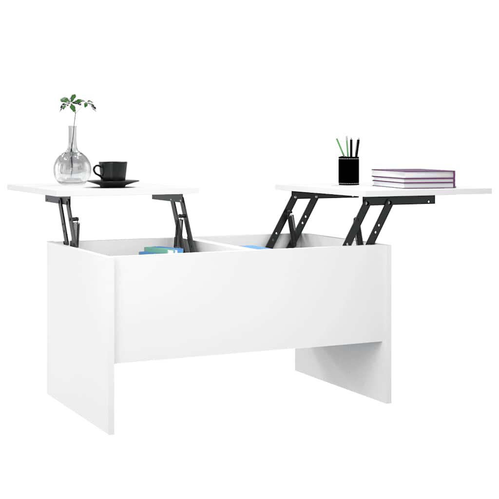 vidaXL Coffee Table White 80x50x42.5 cm Engineered Wood