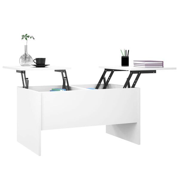 vidaXL Coffee Table White 80x50x42.5 cm Engineered Wood