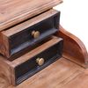 vidaXL Writing Desk with Drawers 90x50x101 cm Solid Mahogany Wood