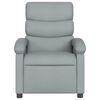 vidaXL Electric Massage Recliner Chair Light Grey Fabric