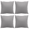 vidaXL Sofa Cushions 4 pcs Grey 50x50 cm Fabric