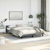 vidaXL Bed Frame without Mattress Dark Grey Double Velvet