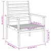 vidaXL Garden Sofa Chair 2pcs 66.5x65x81 cm Solid Wood Acacia
