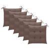 vidaXL Garden Chairs with Cushions 8 pcs Solid Acacia Wood Grey