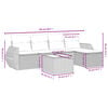 vidaXL 5 Piece Garden Sofa Set with Cushions Black Poly Rattan
