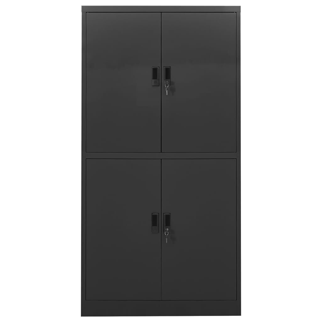 vidaXL Office Cabinet Anthracite 90x40x180 cm Steel
