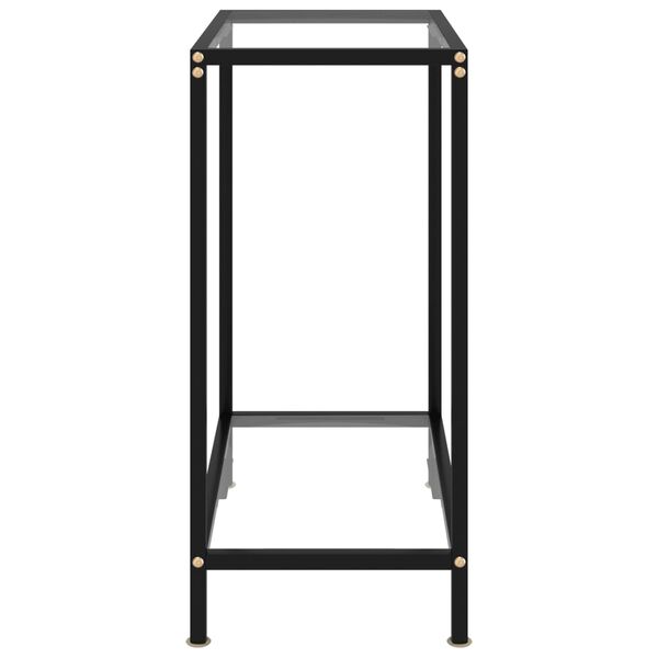 vidaXL Console Table Transparent 60x35x75 cm Tempered Glass
