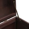 vidaXL Treasure Chest with Latches Dark Brown 90x50x39.5 cm Plywood