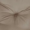 vidaXL Garden Bench Cushion Taupe 120x(50+50)x7cm Oxford Fabric