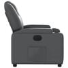 vidaXL Electric Recliner Chair Grey Faux Leather
