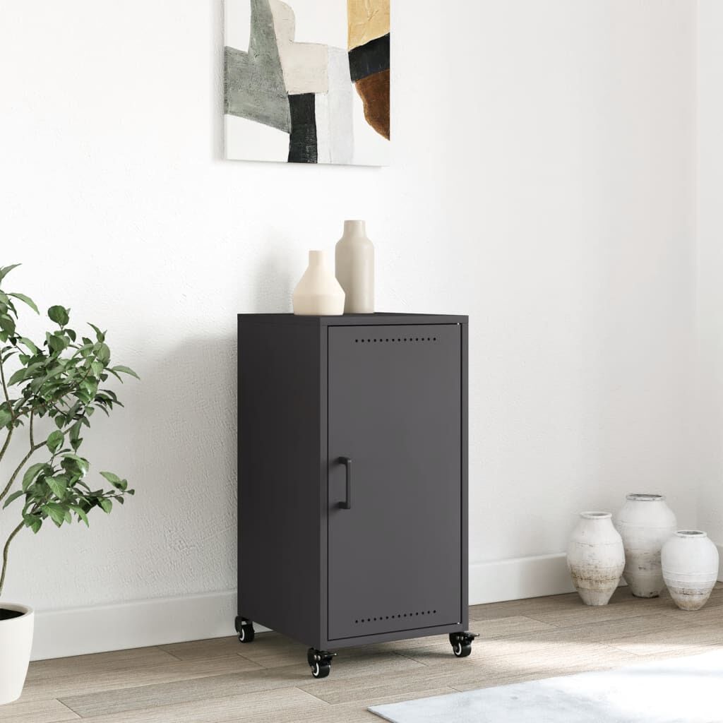 vidaXL Sideboard Black 36x39x72 cm Steel