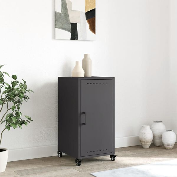 vidaXL Sideboard Black 36x39x72 cm Steel