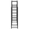 vidaXL Flower Stand 83x25x100 cm Black Iron
