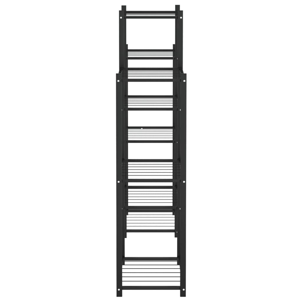 vidaXL Flower Stand 83x25x100 cm Black Iron