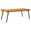 vidaXL Garden Table 201.5x100x75 cm Solid Acacia Wood