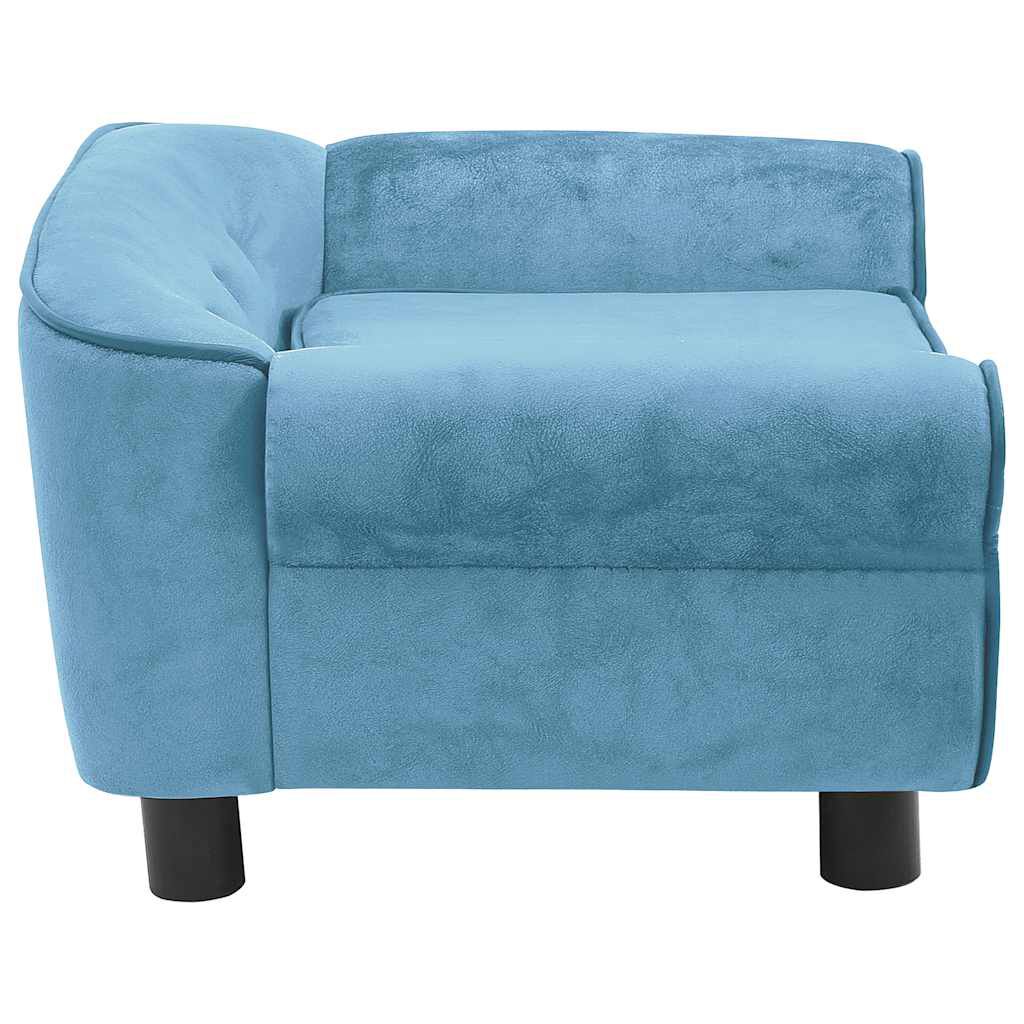 vidaXL Dog Sofa Turquoise 72x45x30 cm Plush