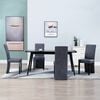 vidaXL Dining Chairs 4 pcs grey Faux Suede Leather