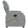 vidaXL Massage Recliner Chair Light Grey Fabric