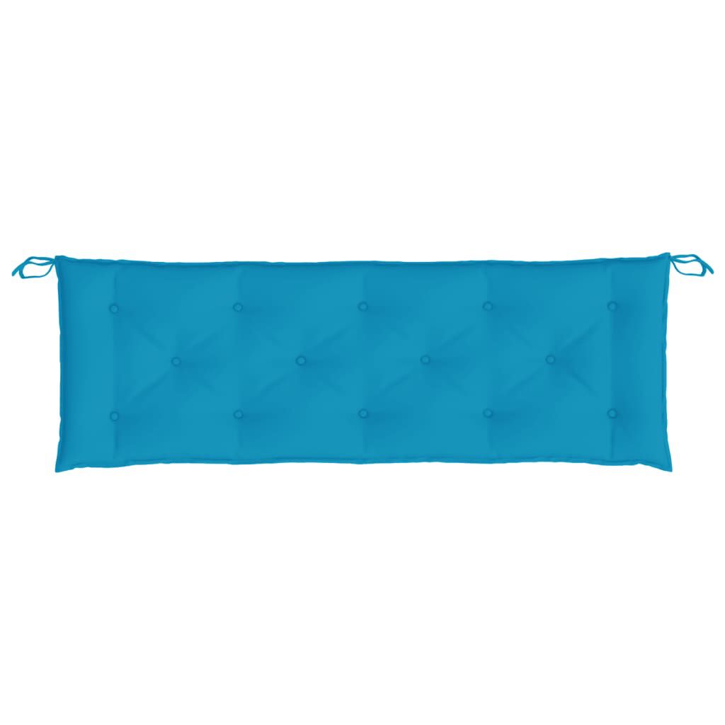 vidaXL Garden Bench Cushion Light Blue 150x50x7 cm Oxford Fabric
