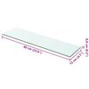 vidaXL Shelf Panel Glass Clear 60x12 cm