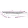 vidaXL Bed Frame without Mattress White 193x203 cm King Faux Leather