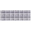 vidaXL Sun Lounger Cushion Grey Check Pattern 186x58x4cm Oxford Fabric