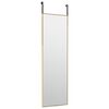 vidaXL Door Mirror Gold 30x100 cm Glass and Aluminium