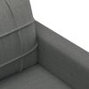 vidaXL 3 Piece Sofa Set with Pillows Dark Grey Fabric