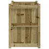 vidaXL Garden Planter 90x50x70 cm Impregnated Wood Pine