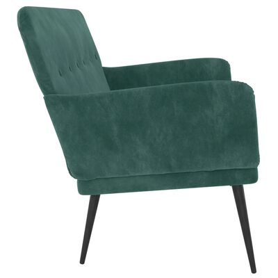 vidaXL Bench Dark Green 108x79x79 cm Velvet