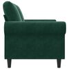 vidaXL 2-Seater Sofa Dark Green 120 cm Velvet