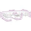 vidaXL 11 Piece Garden Sofa Set with Cushions Wax Brown Solid Wood Pine